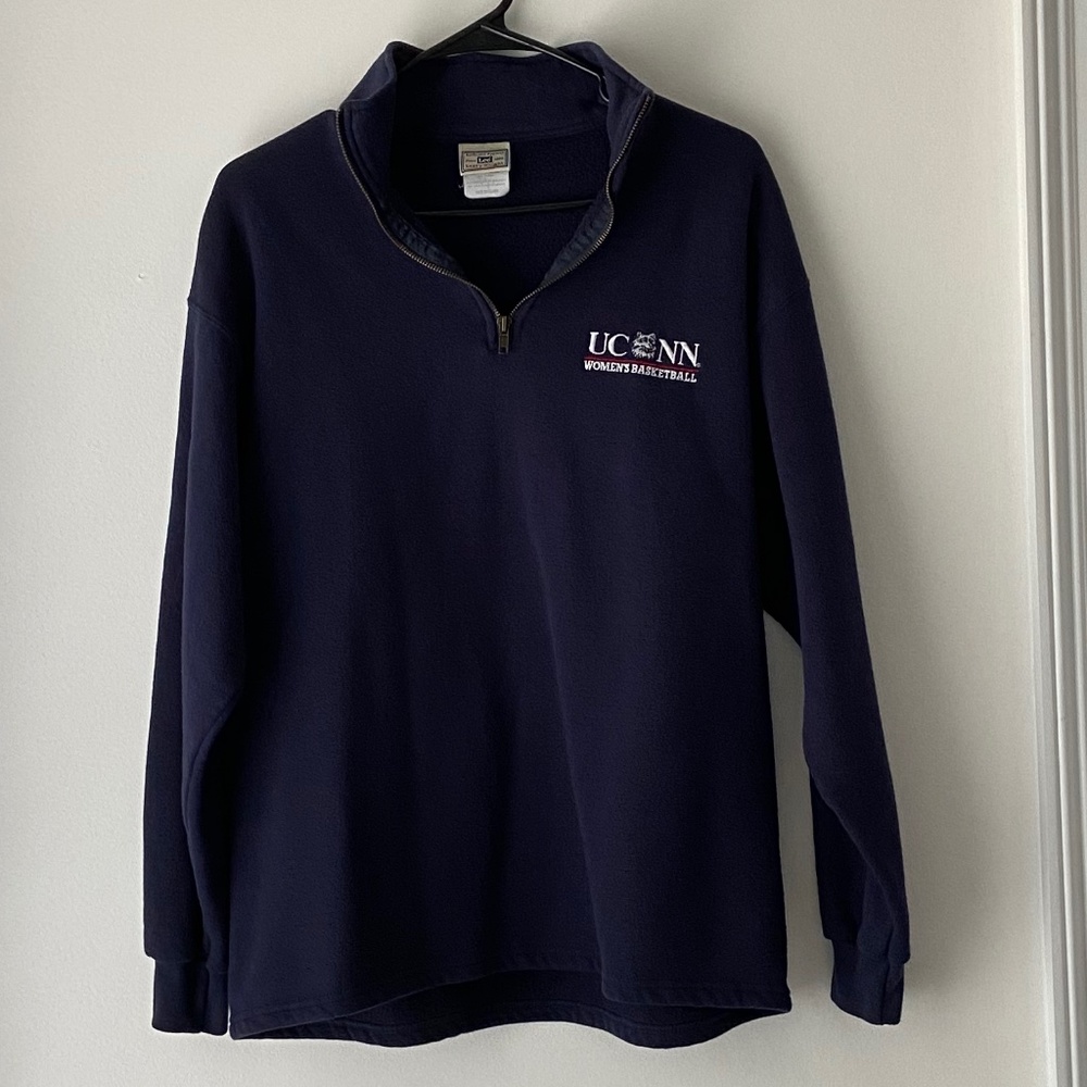 Levi's lee authentic apparel navy UCONN women's basketball quarter-zip